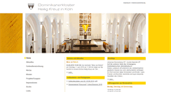 Desktop Screenshot of dominikanerkloster-koeln.de